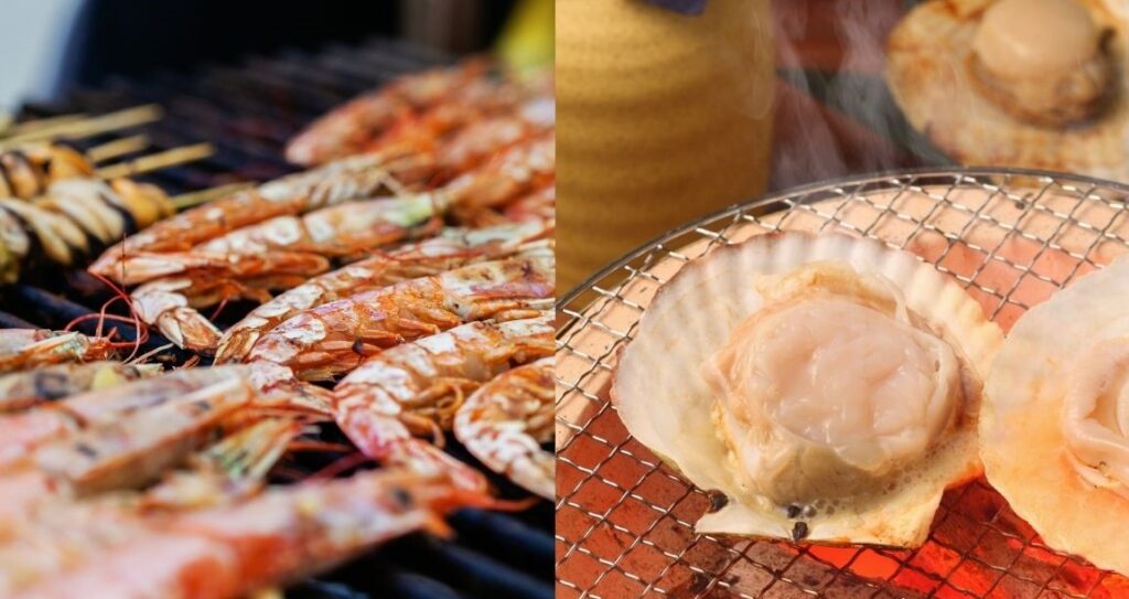 浜焼きにも焼き方の種類が多彩