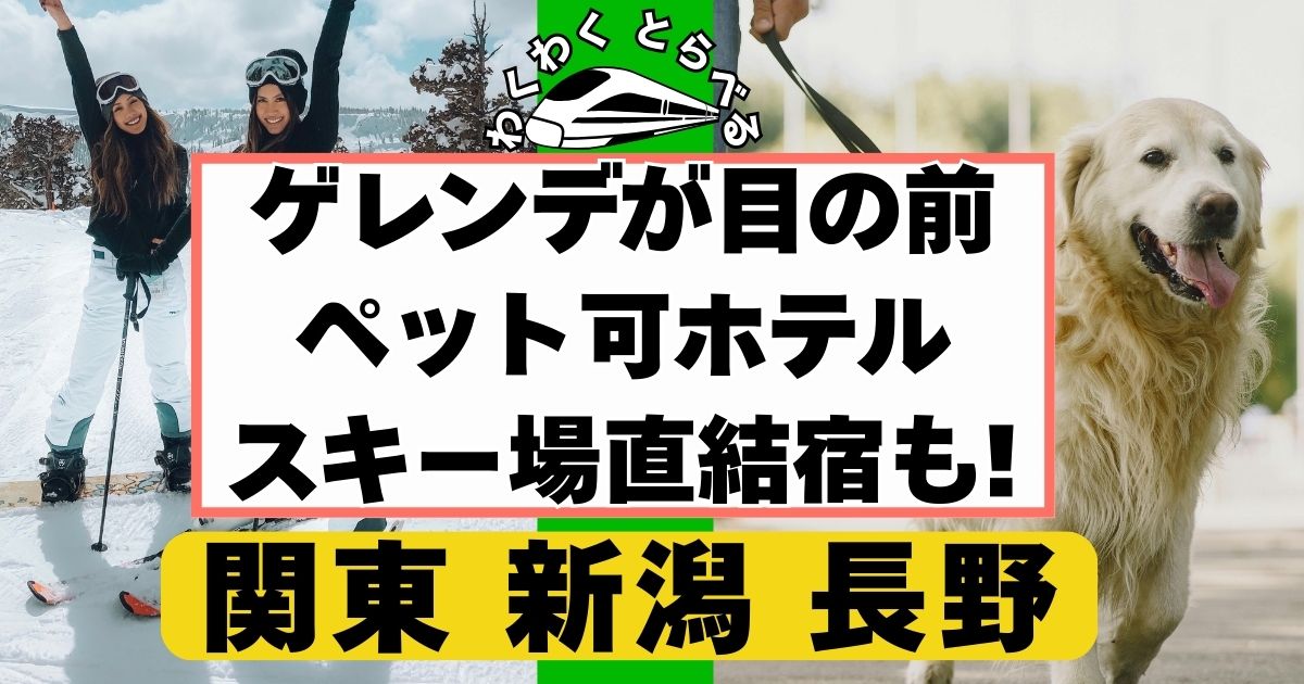 ゲレンデ目の前のペット可ホテルin関東&新潟&長野６選!スキー 場直結ホテル